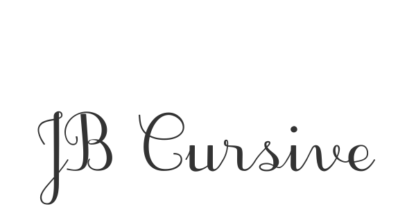 JB Cursive 3 font thumb